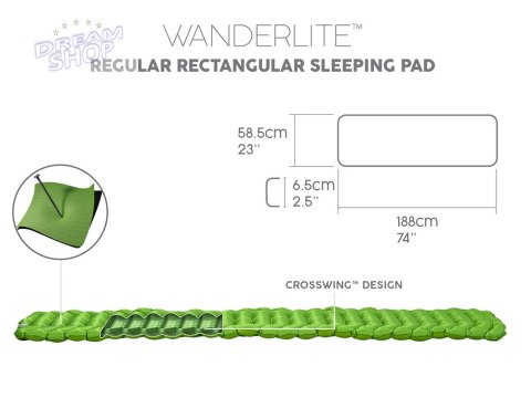 Bestway materac karimata pod śpiwór WanderLite 188 x 58,5 x 6,5 cm 69615 Bestway materac karimata pod śpiwór WanderLite 188 x 58,5 x 6,5 cm 69615