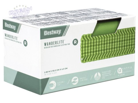 Bestway materac karimata pod śpiwór WanderLite 188 x 58,5 x 6,5 cm 69615 Bestway materac karimata pod śpiwór WanderLite 188 x 58,5 x 6,5 cm 69615