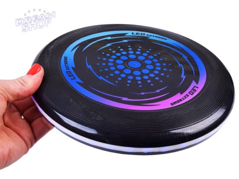 Latający Świecący led DYSK ufo 23cm do rzucania zabawy ZA4957