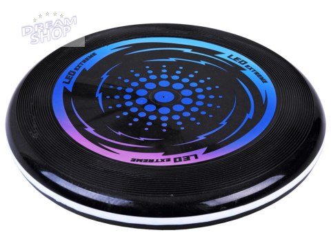 Latający Świecący led DYSK ufo 23cm do rzucania zabawy ZA4957