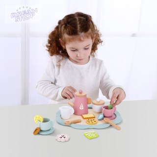 TOOKY TOY Popołudniowa Herbatka Drewniany Zestaw Serwis