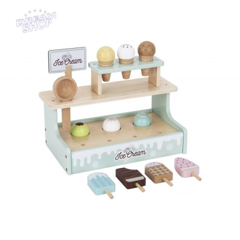 TOOKY TOY Stragan z Lodami Lodziarnia Drewniana