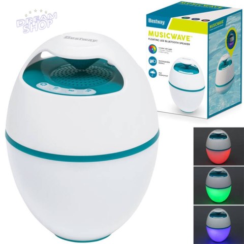Bestway pływający głośnik MusicWave™ z Bluetooth i światłem LED 58700 Bestway pływający głośnik MusicWave™ z Bluetooth i światłem LED 58700