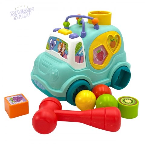 WOOPIE BABY Samochodzik Muzyczny Sorter Niebieski WOOPIE BABY Samochodzik Muzyczny Sorter Niebieski