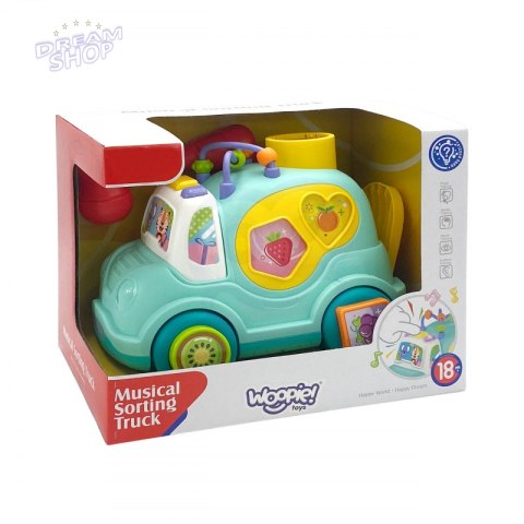 WOOPIE BABY Samochodzik Muzyczny Sorter Niebieski WOOPIE BABY Samochodzik Muzyczny Sorter Niebieski