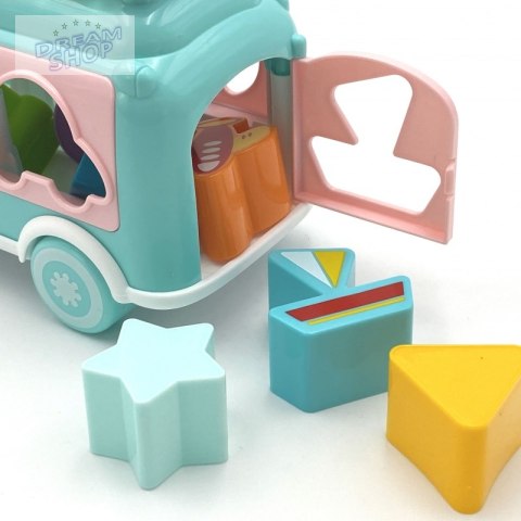 WOOPIE BABY Samochodzik Muzyczny Sorter z Cymbałkami Różowy WOOPIE BABY Samochodzik Muzyczny Sorter z Cymbałkami Różowy