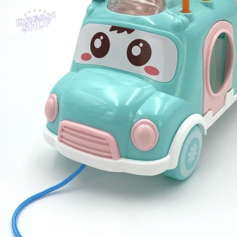 WOOPIE BABY Samochodzik Muzyczny Sorter z Cymbałkami Różowy WOOPIE BABY Samochodzik Muzyczny Sorter z Cymbałkami Różowy