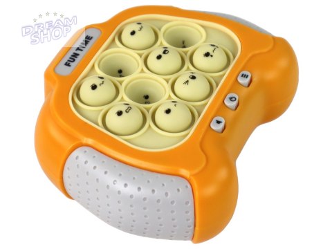 Gra Sensoryczna Konsola Pop It Na Baterie Światła Dźwięki Żółta