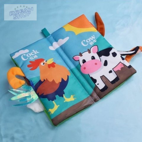 WOOPIE BABY Książeczka z Ogonkami Zwierząt Materiałowa WOOPIE BABY Książeczka z Ogonkami Zwierząt Materiałowa