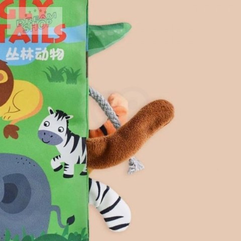 WOOPIE BABY Książeczka z Ogonkami Zwierząt Materiałowa WOOPIE BABY Książeczka z Ogonkami Zwierząt Materiałowa