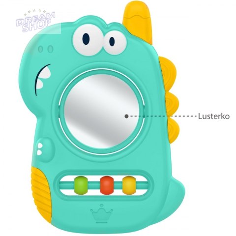 WOOPIE BABY Zabawka Sensoryczna Gryzak Lusterko Dino WOOPIE BABY Zabawka Sensoryczna Gryzak Lusterko Dino