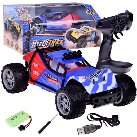 Autko r/c Zestaw auto zdalnie sterowane HYPER TRUCK OFF-ROAD na pilota RC0641 CZ