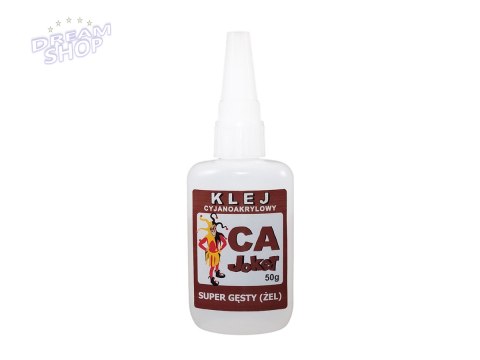 Klej cyjanoakrylowy super gęsty (żel) 50g. Joker (nakrętka z igłą)
