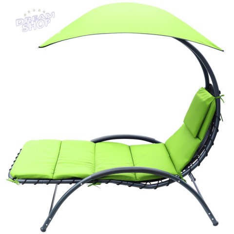 LEŻAK FOTEL Z PARASOLEM BERGAMO 200x125x180CM LIMONKA LEŻAK FOTEL Z PARASOLEM BERGAMO 200x125x180CM LIMONKA