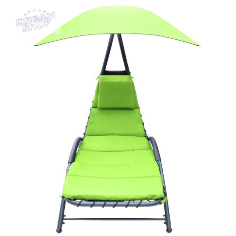 LEŻAK FOTEL Z PARASOLEM BERGAMO 200x125x180CM LIMONKA LEŻAK FOTEL Z PARASOLEM BERGAMO 200x125x180CM LIMONKA