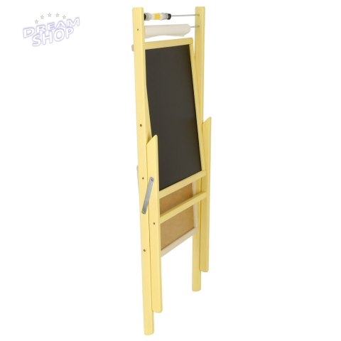Tablica suchościeralna kredowa dwustronna z liczydłem półką popielaty 46 x 43 x 89 cm Tablica suchościeralna kredowa dwustronna z liczydłem półką popielaty 46 x 43 x 89 cm