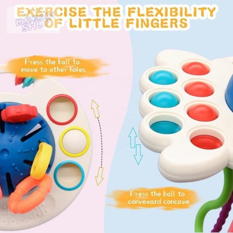 WOOPIE BABY Zabawka Sensoryczna Montessori Gryzak Wielofunkcyjny 0+ WOOPIE BABY Zabawka Sensoryczna Montessori Gryzak Wielofunkcyjny 0+