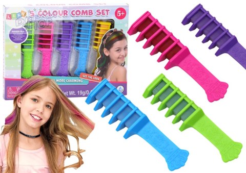 Zestaw Do Farbowania Włosów Grzebienie Kreda 5szt Kolorowe