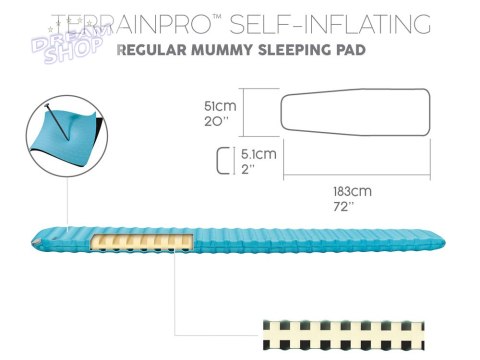 Bestway materac TerrainPro Karimata samopompująca 183x51cm 69621 Bestway materac TerrainPro Karimata samopompująca 183x51cm 69621