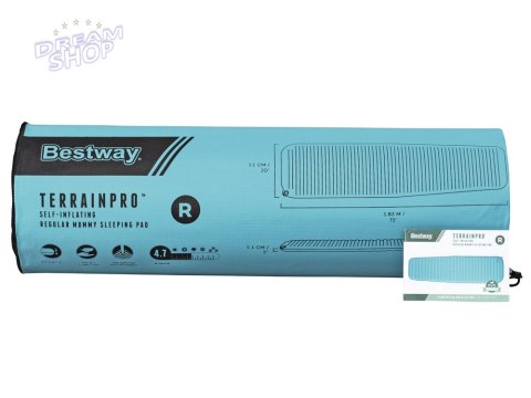 Bestway materac TerrainPro Karimata samopompująca 183x51cm 69621 Bestway materac TerrainPro Karimata samopompująca 183x51cm 69621