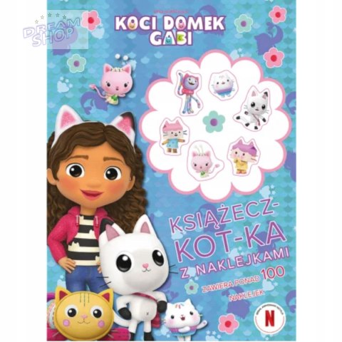 Książecz-kot-ka z naklejkami kolorowanka Koci domek Gabi Trefl ks97238 Książecz-kot-ka z naklejkami kolorowanka Koci domek Gabi Trefl ks97238