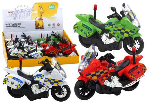 Motocykl Policyjny Motor Wóz Policyjny Światło Dźwięk Motorek Mix Motocykl Policyjny Motor Wóz Policyjny Światło Dźwięk Motorek Mix