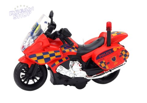 Motocykl Policyjny Motor Wóz Policyjny Światło Dźwięk Motorek Mix Motocykl Policyjny Motor Wóz Policyjny Światło Dźwięk Motorek Mix