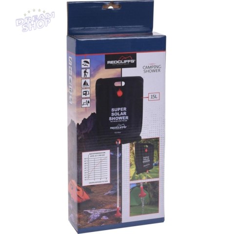 PRYSZNIC SOLARNY KEMPINGOWY TURYSTYCZNY 15L REDCLIFFS