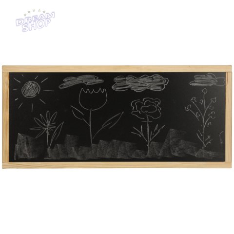 Meble ogrodowe dla dzieci stolik + 2 ławki piaskownica tablica kredowa schowek 93 x 78 x 68 cm Meble ogrodowe dla dzieci stolik + 2 ławki piaskownica tablica kredowa schowek 93 x 78 x 68 cm