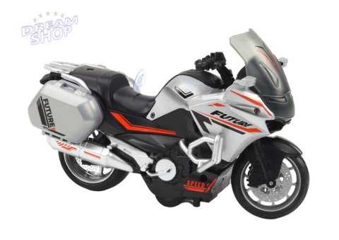 Motocykl Z Napędem Frykcyjnym Skala 1:10 Policyjny Sportowy Motocykl Z Napędem Frykcyjnym Skala 1:10 Policyjny Sportowy