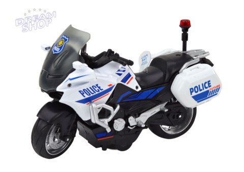Motocykl Z Napędem Frykcyjnym Skala 1:10 Policyjny Sportowy Motocykl Z Napędem Frykcyjnym Skala 1:10 Policyjny Sportowy