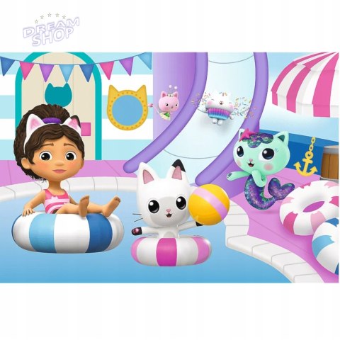 Puzzle Trefl Koci Domek Gabi 60 el. Gabi na basenie 17393 Puzzle Trefl Koci Domek Gabi 60 el. Gabi na basenie 17393