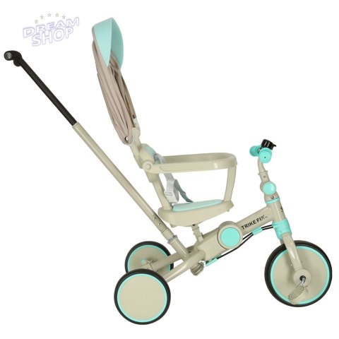 Rowerek trójkołowy TRIKE FIX V4 niebiesko-szary z daszkiem Rowerek trójkołowy TRIKE FIX V4 niebiesko-szary z daszkiem
