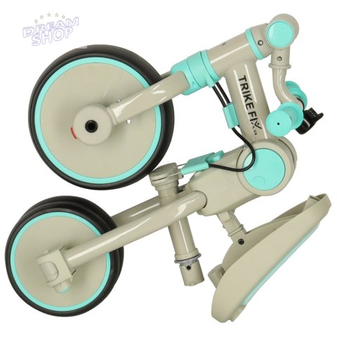 Rowerek trójkołowy TRIKE FIX V4 niebiesko-szary z daszkiem Rowerek trójkołowy TRIKE FIX V4 niebiesko-szary z daszkiem