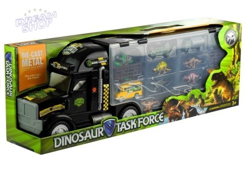 Tir z Dinozaurami Autka Sorter 49 cm 1:22 + Gra