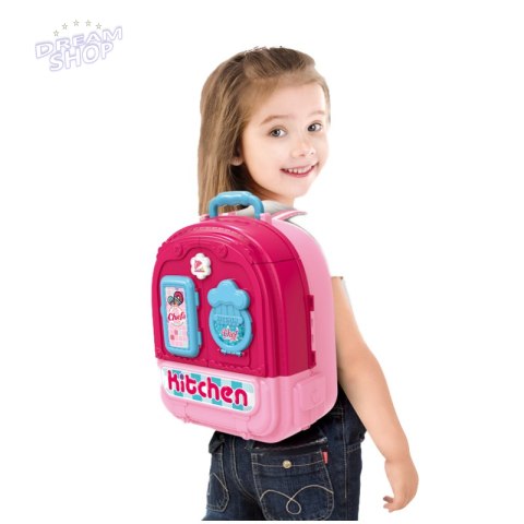 WOOPIE Domek dla Lalek 3w1 Kuchnia Przenośna w Plecaku WOOPIE Domek dla Lalek 3w1 Kuchnia Przenośna w Plecaku