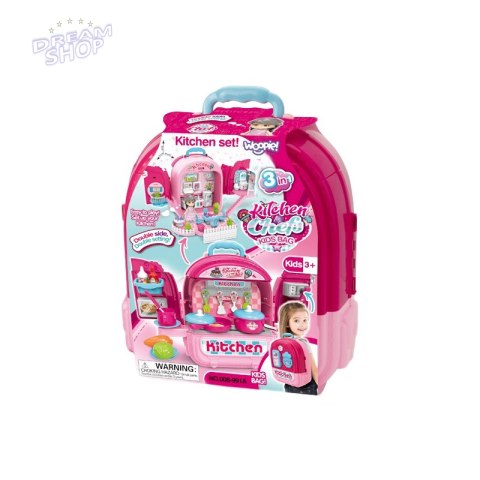 WOOPIE Domek dla Lalek 3w1 Kuchnia Przenośna w Plecaku WOOPIE Domek dla Lalek 3w1 Kuchnia Przenośna w Plecaku