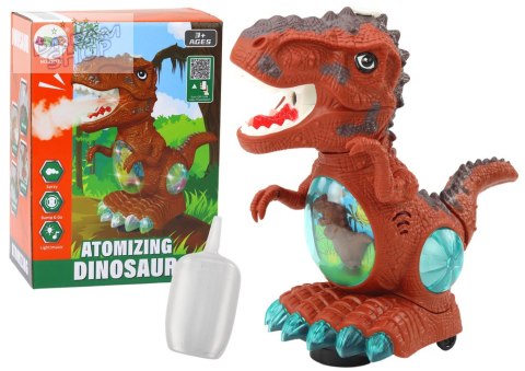 Dinozaur Tańczący Czujnik Przeszkód Światła Dźwięki Brązowy Dinozaur Tańczący Czujnik Przeszkód Światła Dźwięki Brązowy