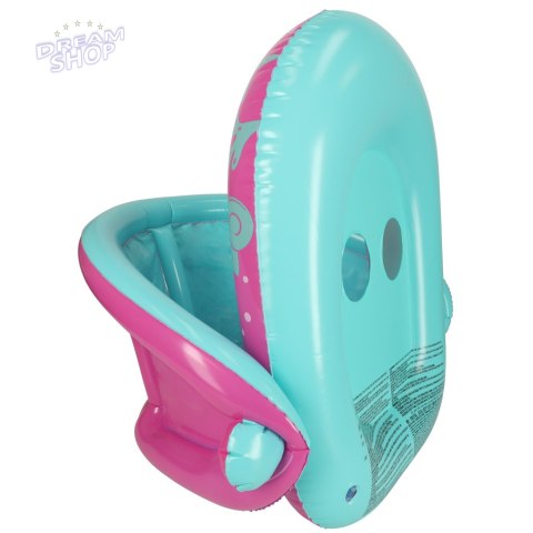 BESTWAY 34091 Kółko do pływania dla niemowląt koło pontonik dla dzieci dmuchany z siedziskiem z daszkiem różowy 1-2lata 18kg BESTWAY 34091 Kółko do pływania dla niemowląt koło pontonik dla dzieci dmuchany z siedziskiem z daszkiem różowy 1-2lata 18kg