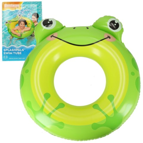 BESTWAY 36351 Koło do pływania dmuchane żaba 3-6lat 60kg BESTWAY 36351 Koło do pływania dmuchane żaba 3-6lat 60kg