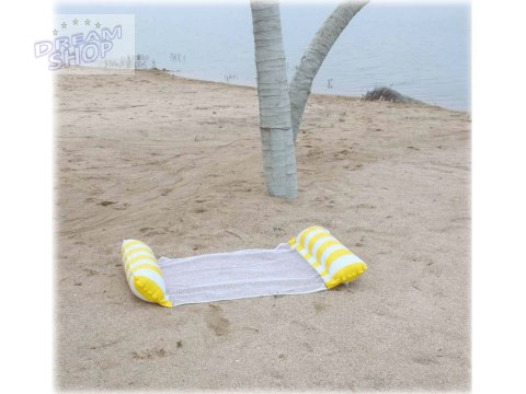 Dmuchany żółty Materac do pływania Hamak wodny na basen i plażę SP0758 ZO Dmuchany żółty Materac do pływania Hamak wodny na basen i plażę SP0758 ZO