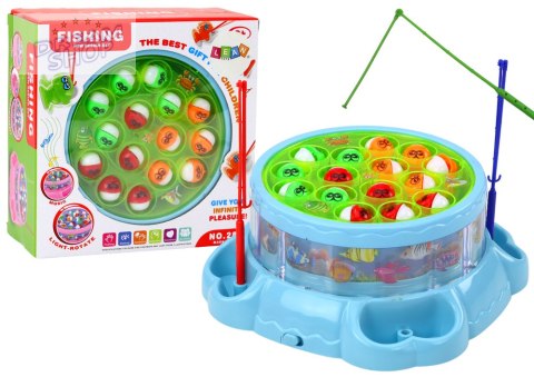 Gra Łowienie Rybek Wędki Światła Dźwięki Niebieska