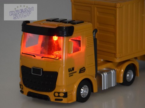 Interaktywny zestaw Tir z rozkładana naczepa Dźwig Wózek widłowy ZA5065 Interaktywny zestaw Tir z rozkładana naczepa Dźwig Wózek widłowy ZA5065