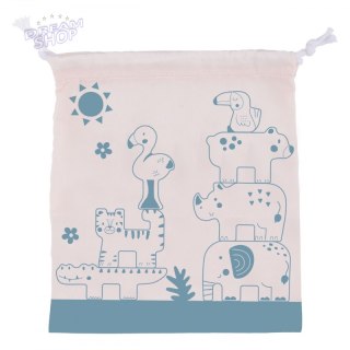 TOOKY TOY Drewniane Klocki Układanka Zwierzątka Montessori 9 el.