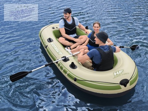 Bestway Dmuchany 3osob Ponton + wiosła 294 x 137cm Voyager X3 Raft 65164 Bestway Dmuchany 3osob Ponton + wiosła 294 x 137cm Voyager X3 Raft 65164