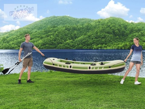 Bestway Dmuchany 3osob Ponton + wiosła 294 x 137cm Voyager X3 Raft 65164 Bestway Dmuchany 3osob Ponton + wiosła 294 x 137cm Voyager X3 Raft 65164