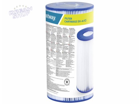 Bestway Filtr typ III wkład do pompy 5678l/h 58012 Bestway Filtr typ III wkład do pompy 5678l/h 58012