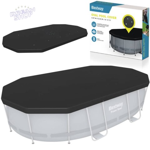 Bestway POKRYWA na basen stelażowy owalny 424 x 250 x 100 cm 58425 Bestway POKRYWA na basen stelażowy owalny 424 x 250 x 100 cm 58425