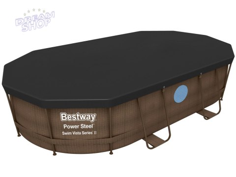 Bestway POKRYWA na basen stelażowy owalny 424 x 250 x 100 cm 58425 Bestway POKRYWA na basen stelażowy owalny 424 x 250 x 100 cm 58425