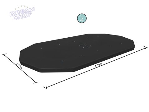 Bestway POKRYWA na basen stelażowy owalny 424 x 250 x 100 cm 58425 Bestway POKRYWA na basen stelażowy owalny 424 x 250 x 100 cm 58425
